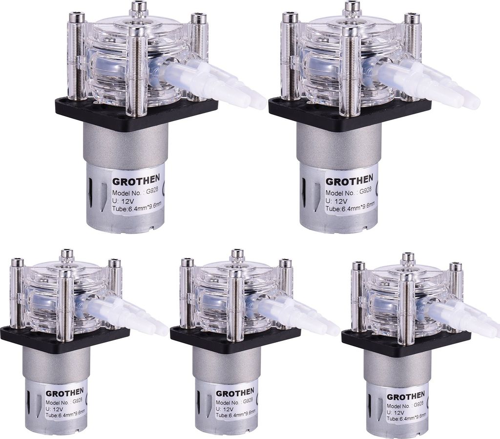 5X GROTHEN DC 12V peristaltická pumpa se silikonovou hadicí Obrázek produktu 