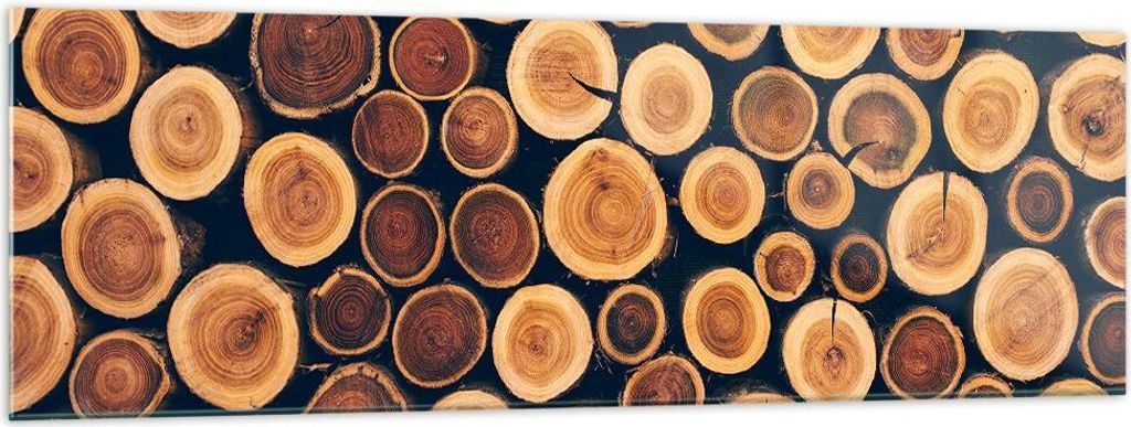 Bilder auf glas - Knoten Baum Stamm - 160x50cm - Glasbilder - Wandbilder - Kunstdruck - zum Aufhängen bereit - Wanddekoration aus Glas - Glas Bild...