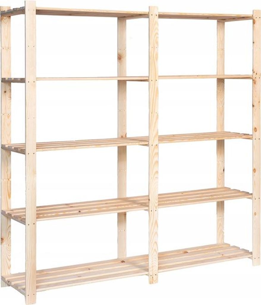STOLMAK Scaffale in Legno di Pino Massello 170x170x38 cm Immagine del prodotto 