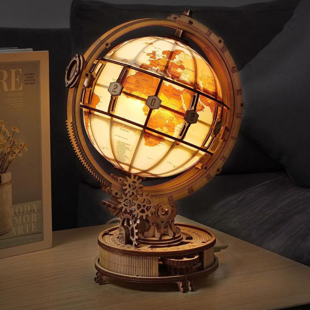 RoboTime 3D houten mechanisch puzzel: een lichtgevende Productafbeelding 