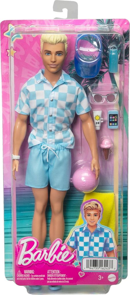 Barbie Ken Na pláži HPL74 Obrázek produktu