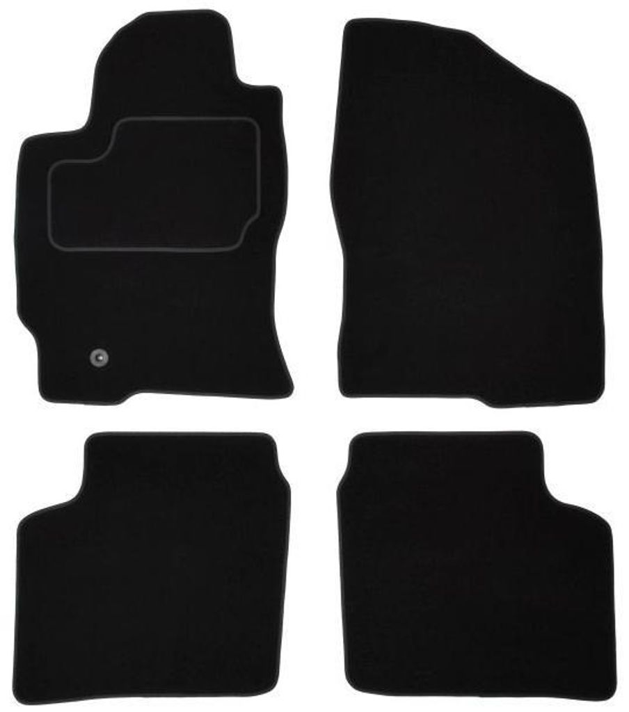 MAMMOOTH Fußmatten Set Autoteppiche für TOYOTA PRIUS Liftback (NHW20) Vorne+Hinten