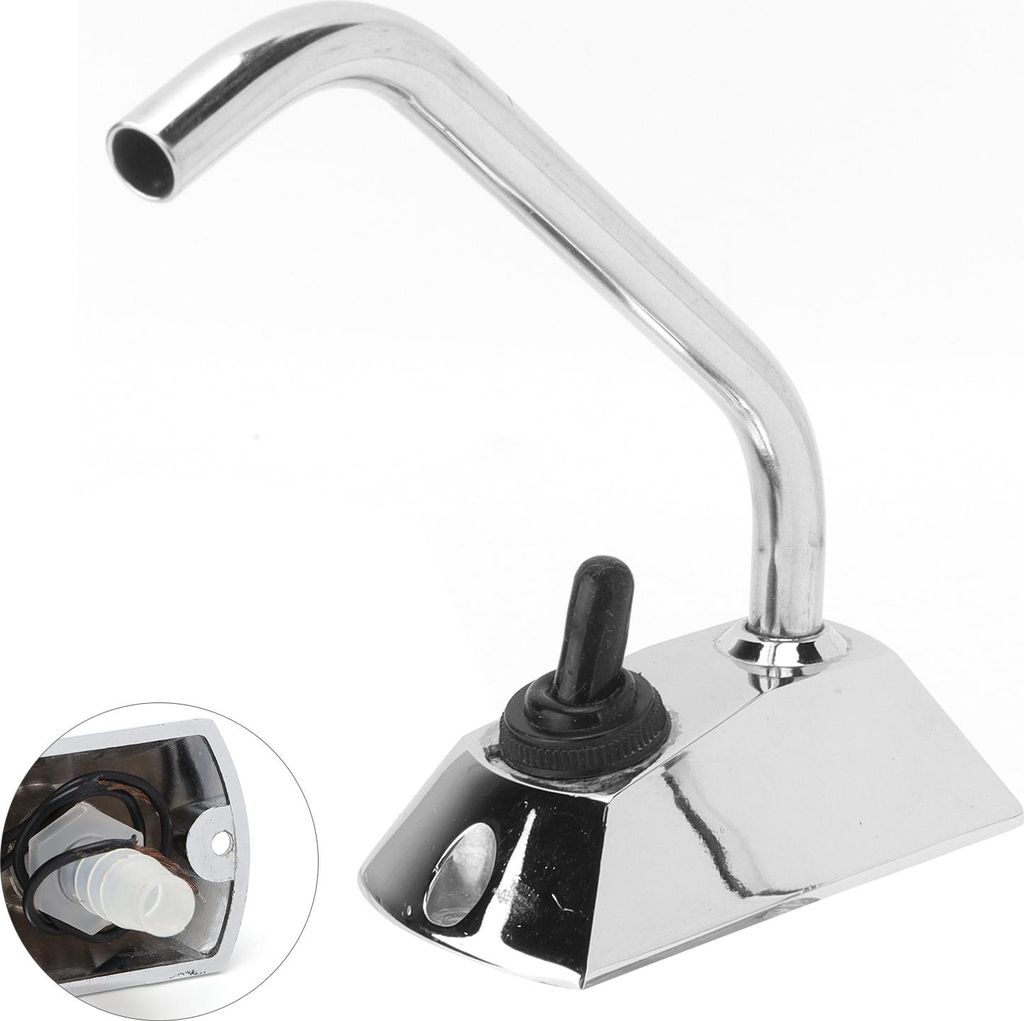 12V Elektrische Wasserpumpe Wasserhahn Hahn Schalter für 10mm/0.4in ID Schlauch Ersatz für Wohnwagen Wohnmobil RV