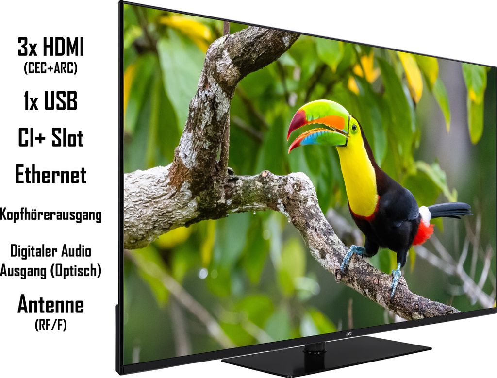 JVC LT-50VU6355 50 Zoll Fernseher / Smart TV (4K Ultra HD, Produktbild 2