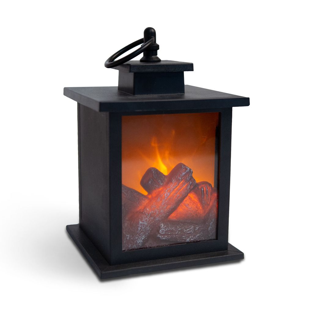 Cheminée décorative LED - fonctionne sur piles - 12 x 12 x Image du produit 