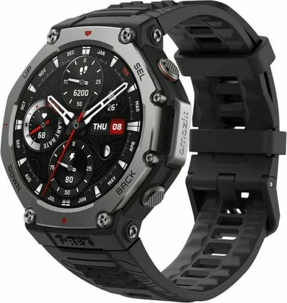 Montre connectée Amazfit W2323GL1N noir avec large écran et autonomie