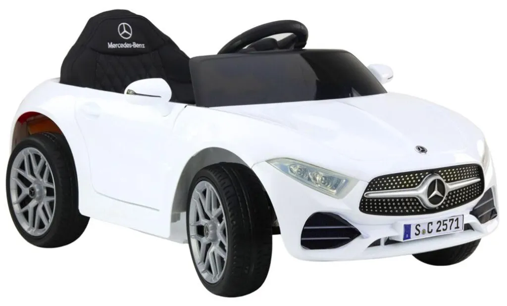 Mercedes KL-1666-1 blanche à batterie : confort et design réaliste