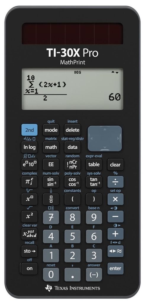 Texas Instruments TI-30X PRMPE Texas Instruments TI 30X Pro Productafbeelding 