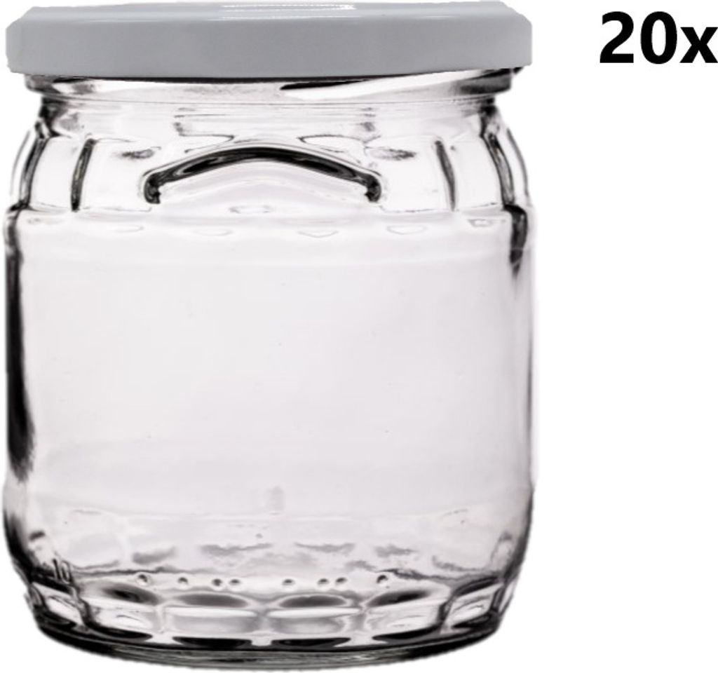 Einmachglas 420 ml FACETTE FÄSSCHEN klar/transparent 20 Produktbild 