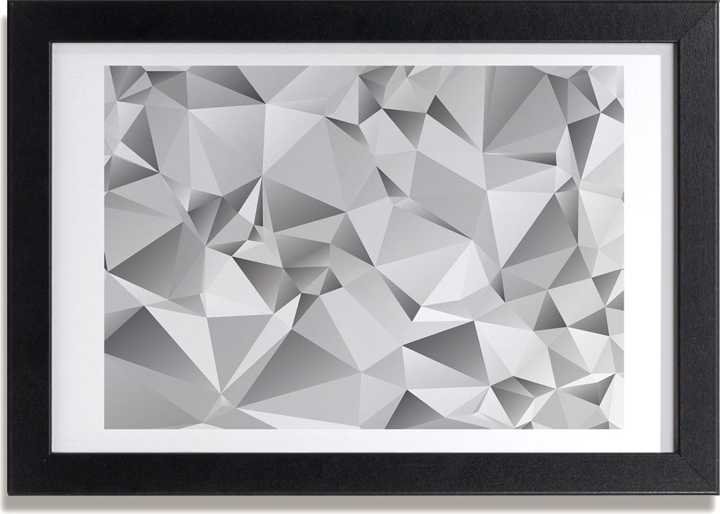 Bild 30x20 MDF-Rahmen, Wandkunst 3D-Abstraktion