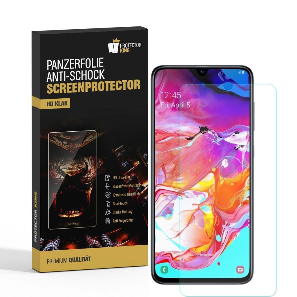 6x 9H Nano-Glass für Samsung Galaxy A20e 3D KLAR Anti-Shock Anti-Bruch Anti-Stoß Anti-Schmutz Panzernanoglas Displayschutz Schutzfolie Panzerfoli...