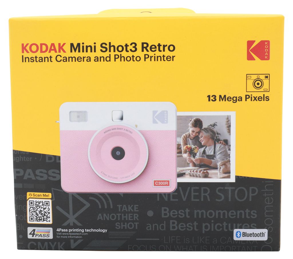 Kodak MINI SHOT 3 RETRO Sofortbildkamera, pink Produktbild 