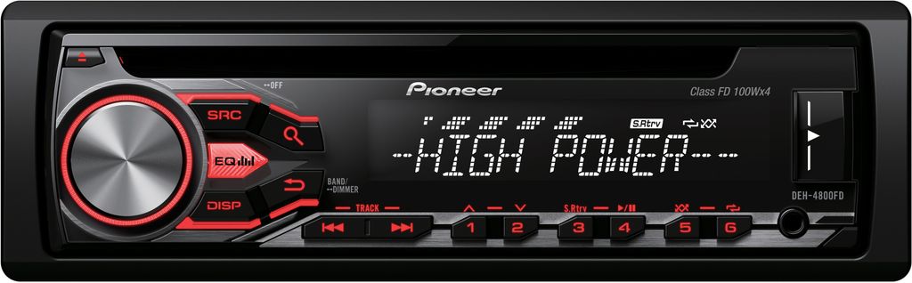 Pioneer DEH-4800FD - HighPower 4x100 Watt CD/MP3/USB Produktbild 