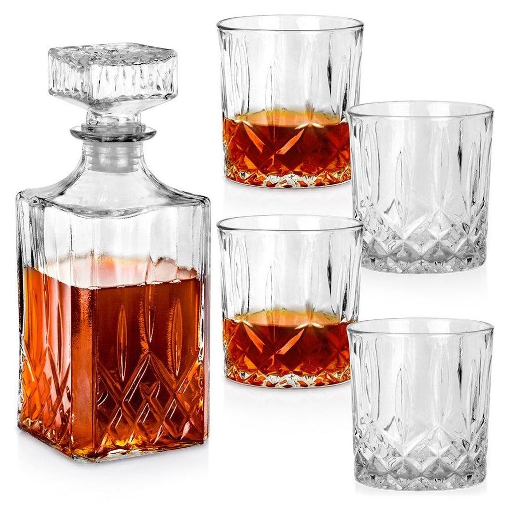 Whisky-Karaffe und -Gefäße aus Glas 900 ml + 4x300 ml 5 Produktbild 