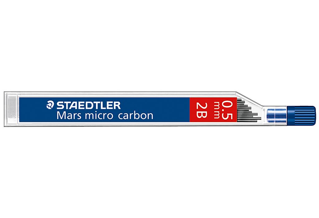 STAEDTLER Mars micro carbon Feinminen 250 2B 12 Stück 0,5 Immagine del prodotto 