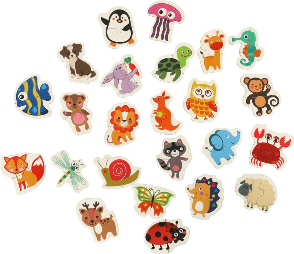 Aga Puzzle v plechovce ZVÍŘATKA 24 dílků Obrázek produktu 