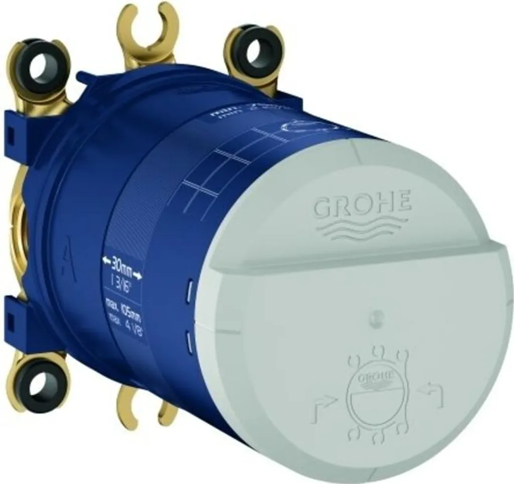 Grohe Corps encastré Rainshower, DN 15, pour ensemble pomme de douche, stabilisateur de débit GROHE EcoJoy, 26484000, 26484000