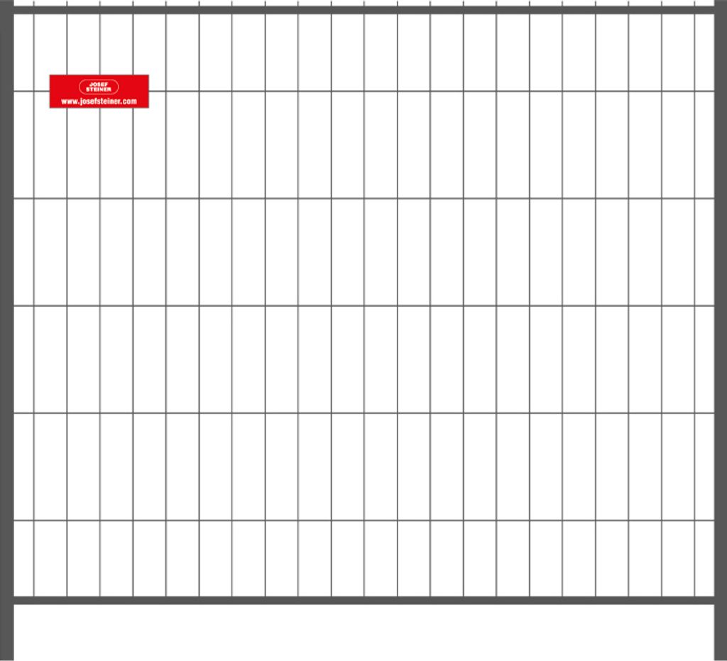 Mobilzaun / Bauzaun - Ausgleichselement Breite: 2,20 m / Höhe: 2,00 m