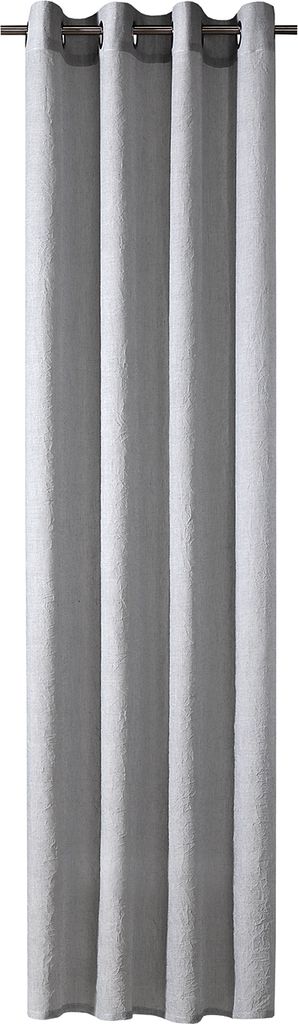 Gerster Ösenschal, uni crash 145 cm x 245 cm, grau