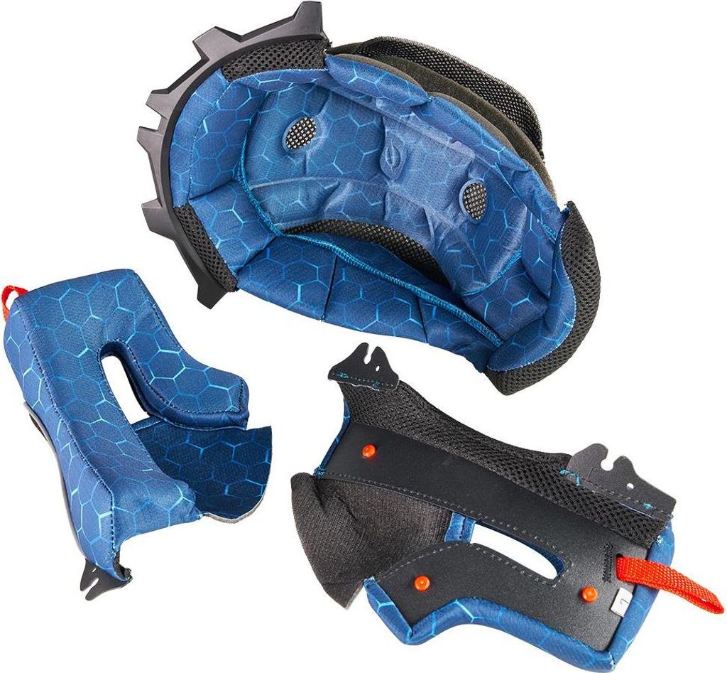 Kini Red Bull Helmpolster MX3 Kinder Helm blue M