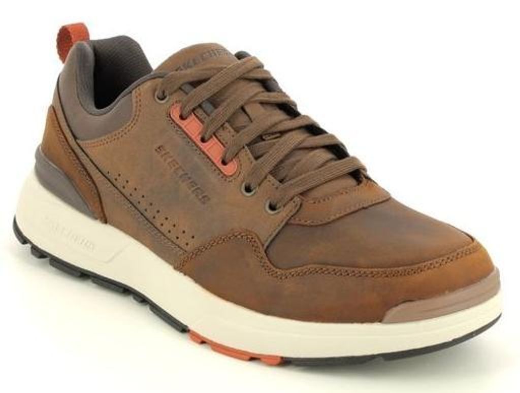 Skechers Rozier Mancer Herren-Halbschuhe Nubuk Braun 42,5