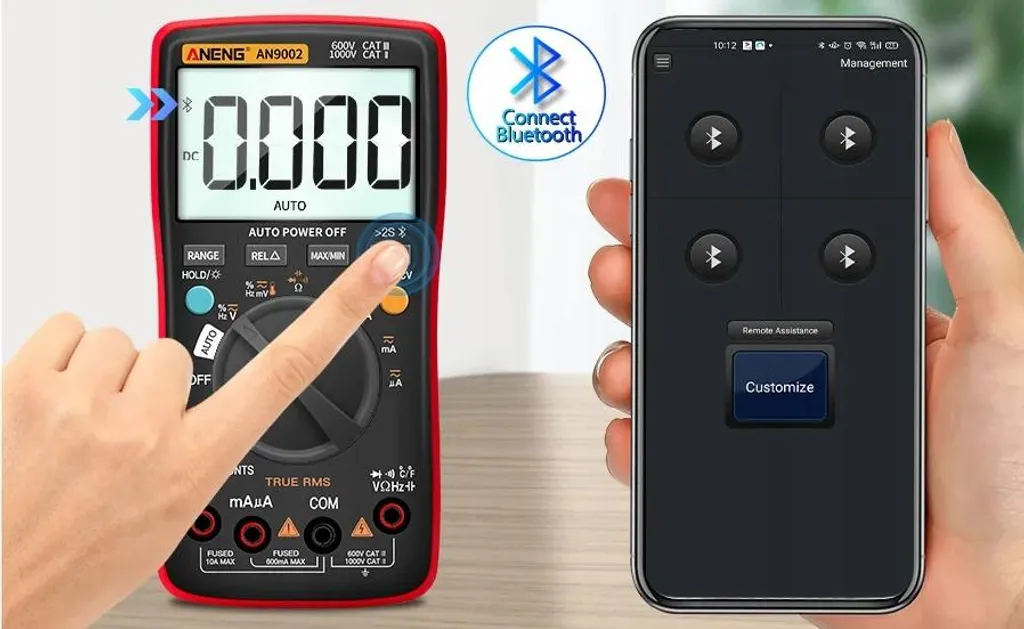 Multimètre Numérique Aneng AN9002 PRO Multifonction Écran Rétroéclairé - 8