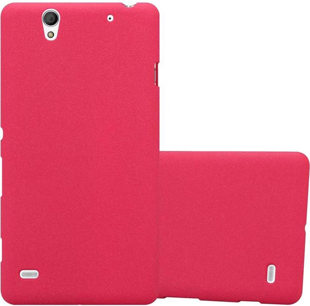 Cadorabo Schutzhülle für Sony Xperia C4 Hülle in Rot Handyhülle TPU Etui Cover Case