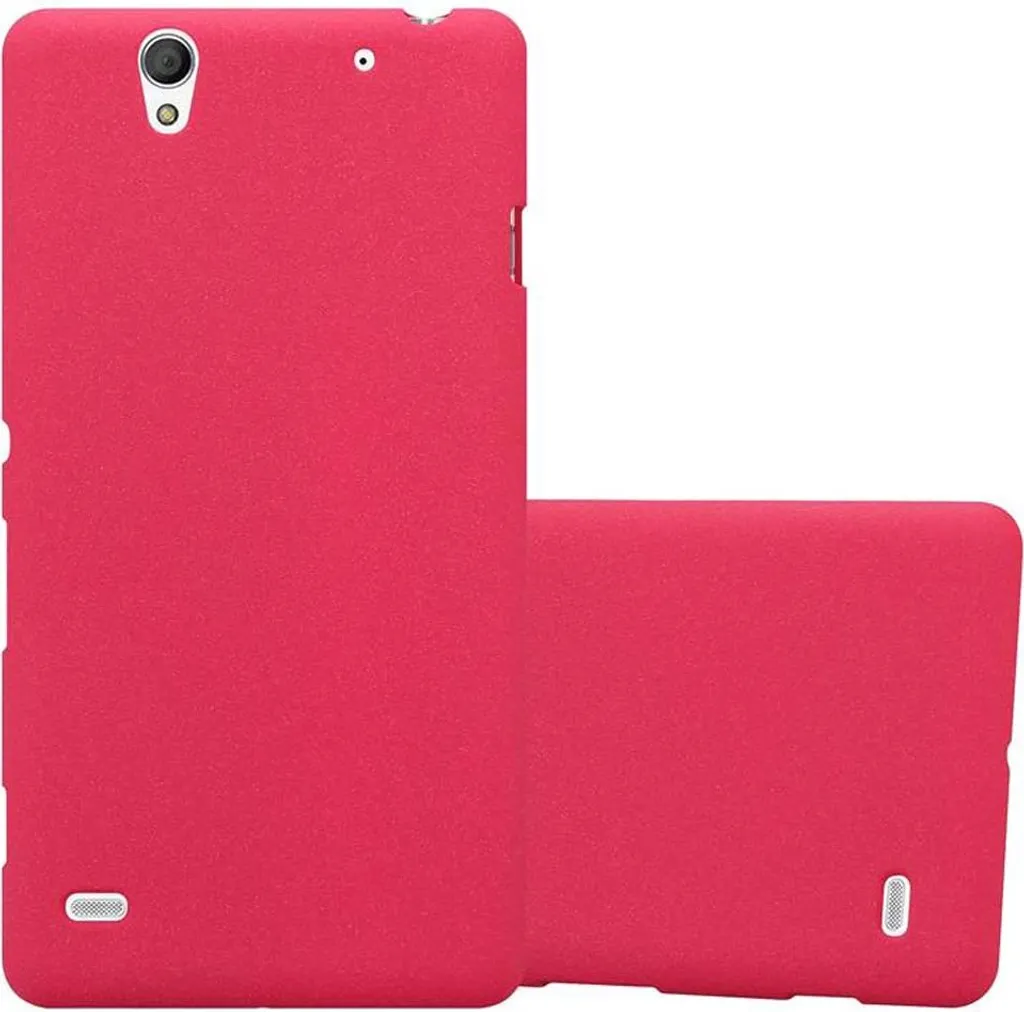 Custodia Sony Xperia C4 Cadorabo Rosso TPU - Cover Slim Antiurto