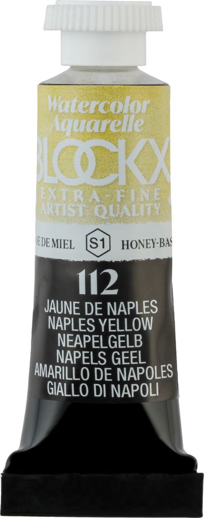 Blockx 3x Aquarellfarbe, Neapelgelb - Tube 5ml - Neapelgelb 43112BXC