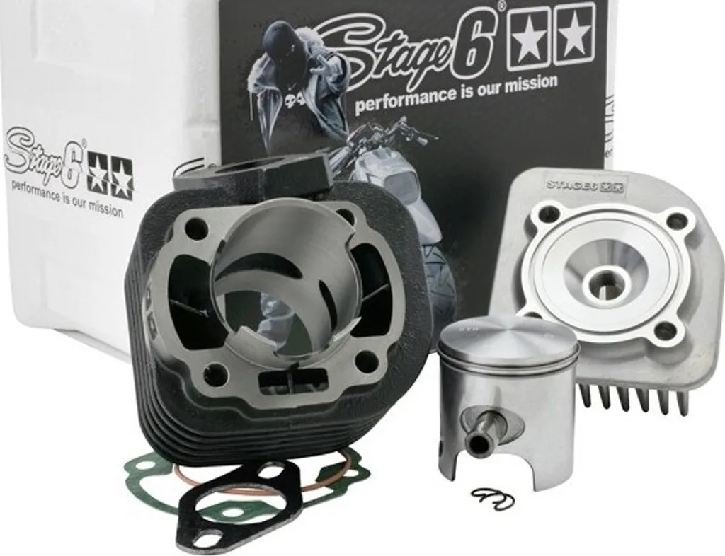 Kit Cylindre Stage6 Streetrace 70cc Fonte Minarelli Horizontal AC