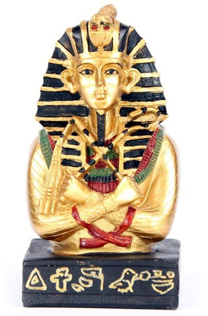 Ägypten - goldener Tutanchamun mit Krummstab und Flügel
