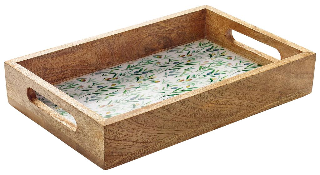 Zassenhaus Tablett OLIVE, Mango, 30,5 x 20 x 5,5 cm Image du produit 