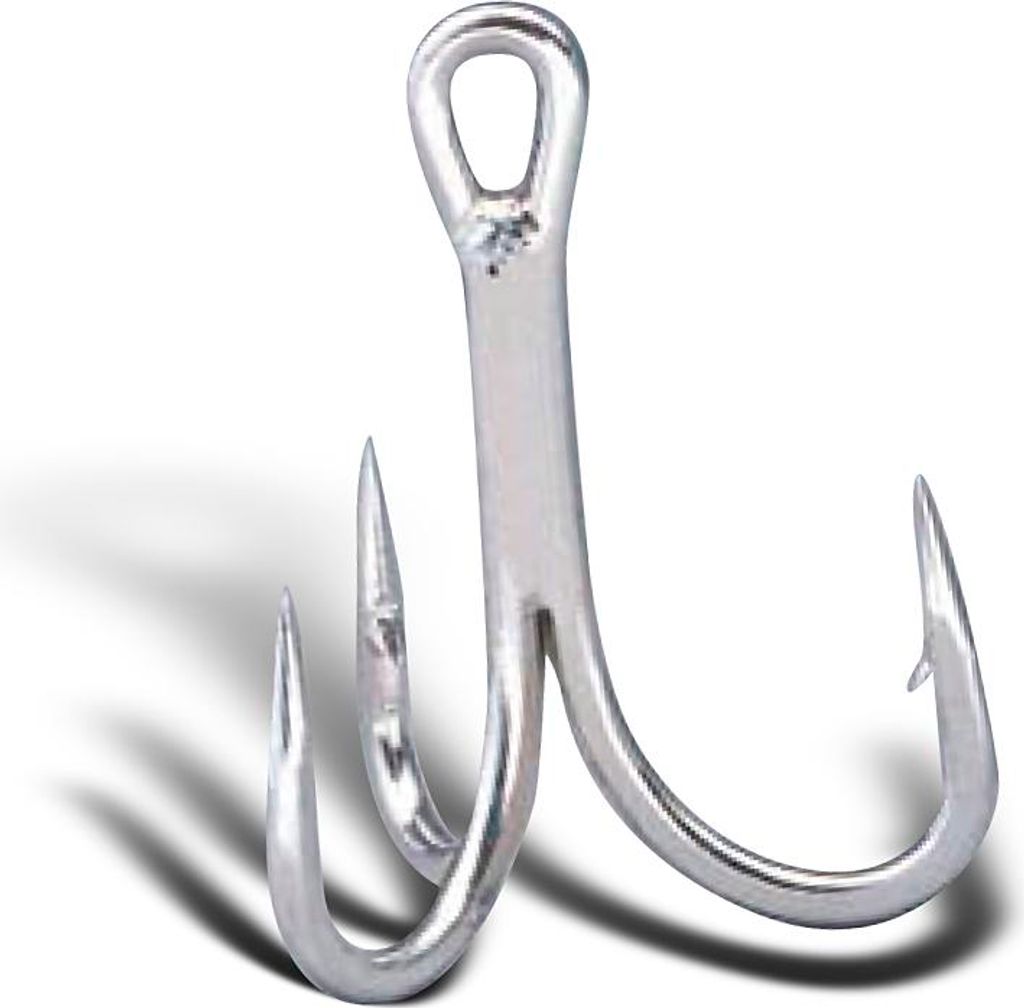 Owner ST66 Drillinge #4/0 5 Stück - silber Angelhaken Produktbild 
