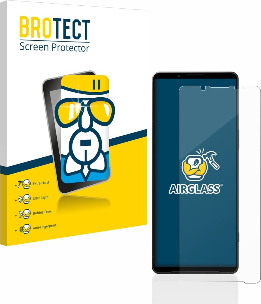 BROTECT Schutzglas für Sony Xperia 1 V Schutzfolie Panzer Folie Glas Display Schutz klar