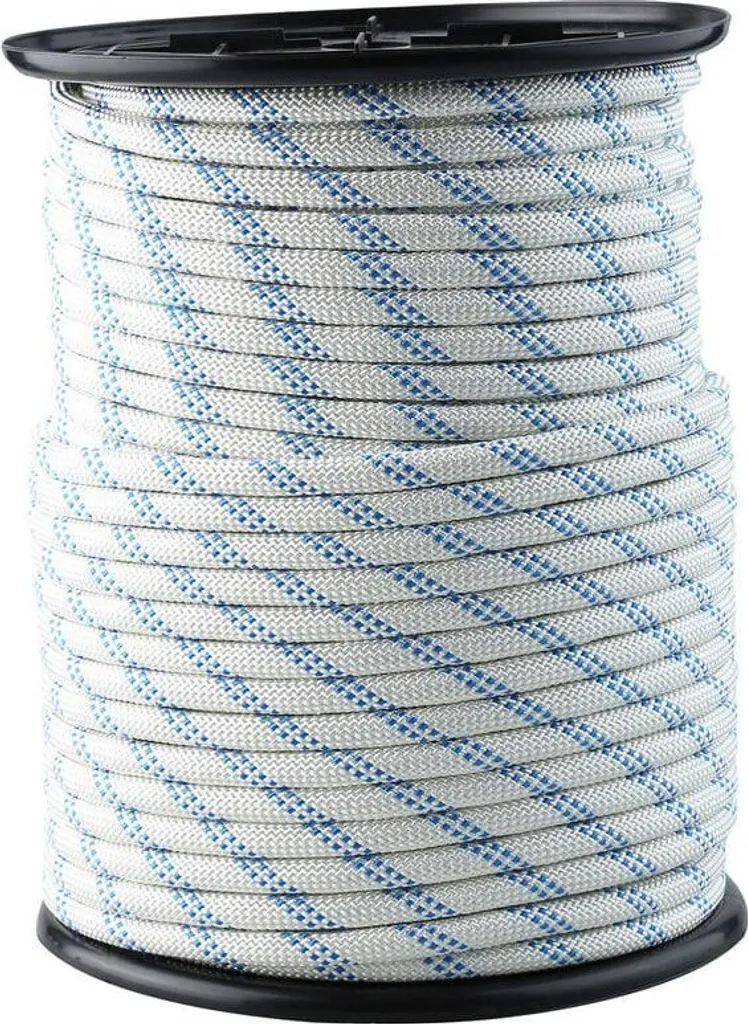 Corde tressée en polyester Stoker 12 mm de 100 m pour amarrage bleu