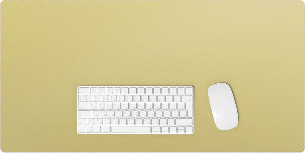 Farbe Gelb – Schreibtischunterlage – Rutschfeste Tischunterlage – Schreibtischmatte für Büro & Zuhause – Schreibunterlage – Mauspad –...