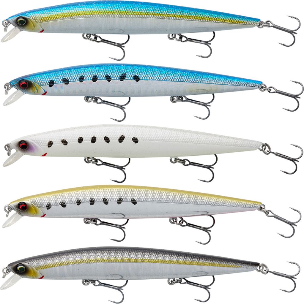 Savage Gear Sea Bass Minnow Sinking 14cm 21,7g - Wobbler, Farbe:Snow Sardine