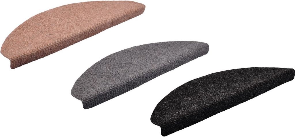 Stufenmatte 65x25 cm Stufenmatten Treppenschoner Treppenschutz Treppenmatten Matten, Farbe:beige