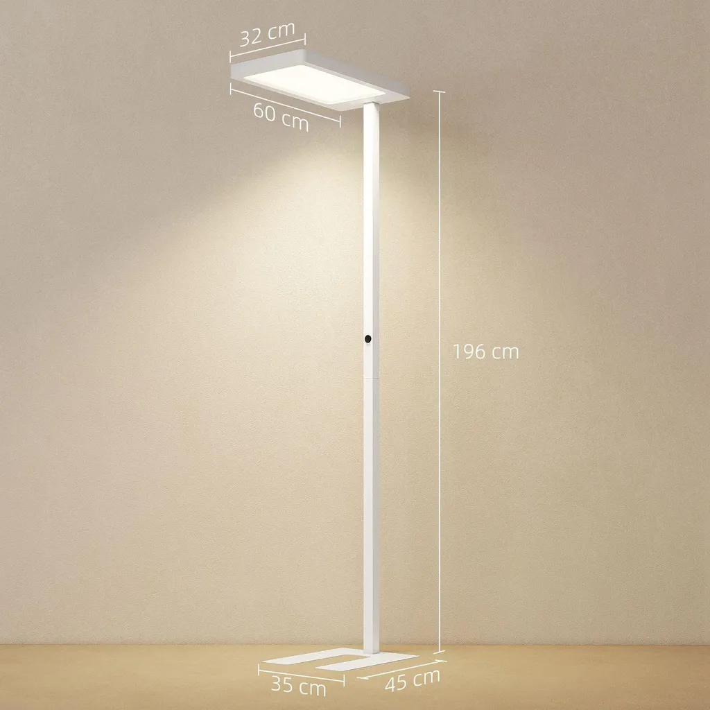 Lampadaire LED Salon Lecture Réglable avec Télécommande Intelligente