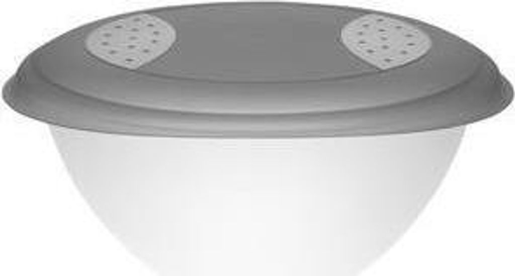 keeeper Salatschale "sandra" mit Deckel 6,0 Liter grau