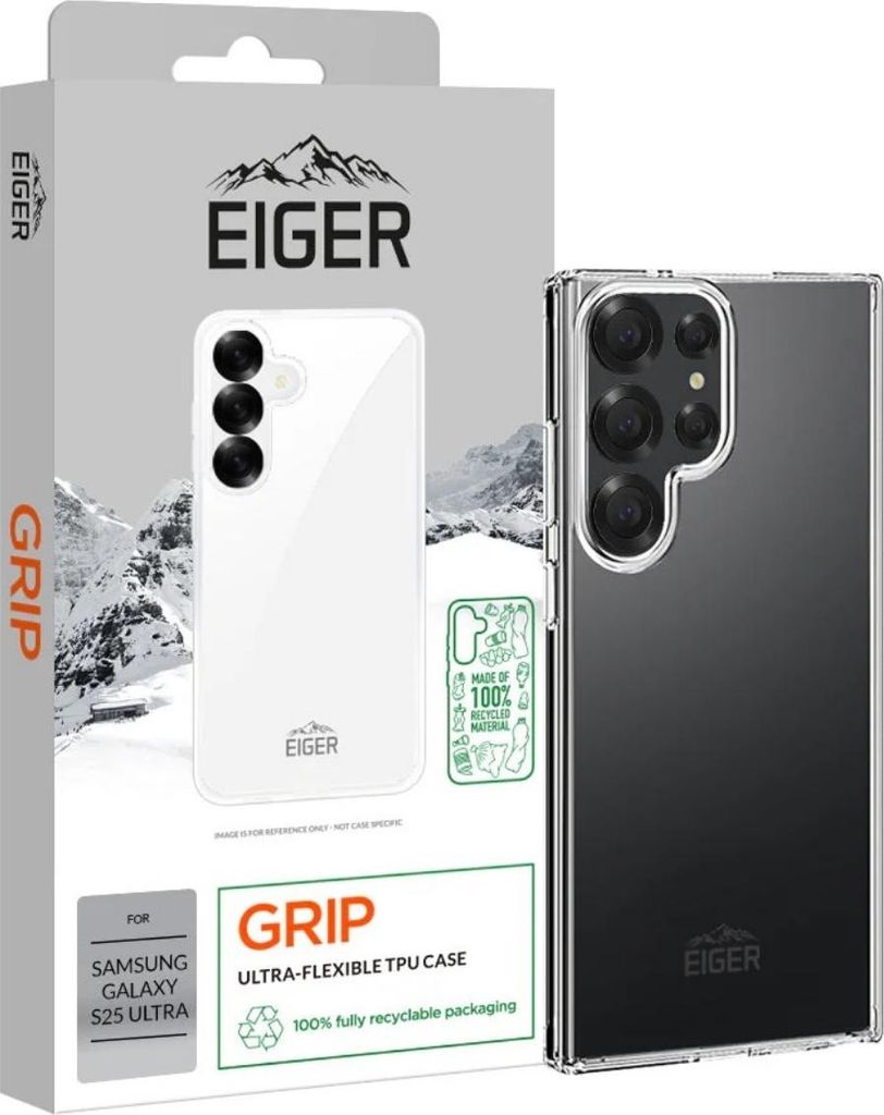 Eiger Grip Case für Samsung Galaxy S25 Ultra - transparent