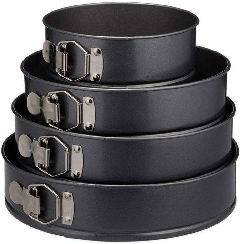 Grijs-metallic Metallformen - antiaanbaklaag - 4-stückig