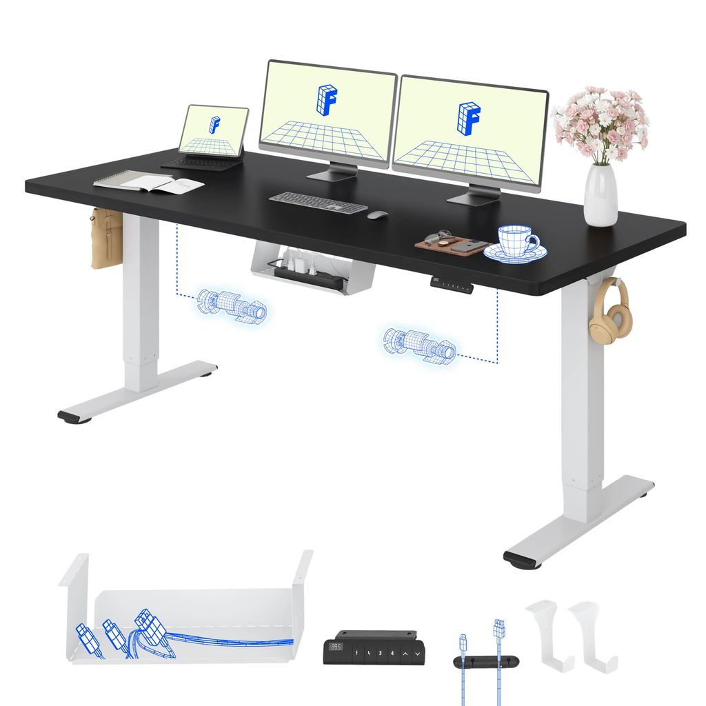 FLEXISPOT E1 Pro Elektrisch Höhenverstellbarer Schreibtisch Produktbild 