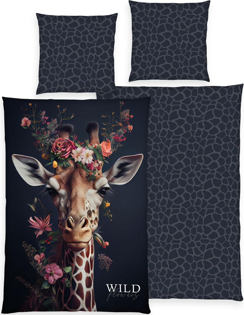 Herding Bettwäsche Wild Flowers" bunt 1x 135x200 cm + 1x Produktbild 