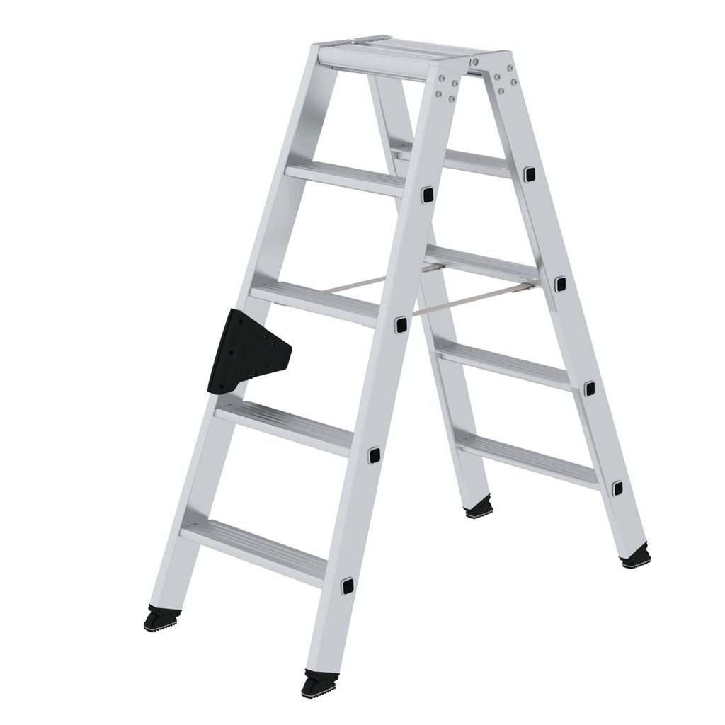MUNK Stehleiter mit ergo-pad beidseitig begehbar 2x5 Stufen