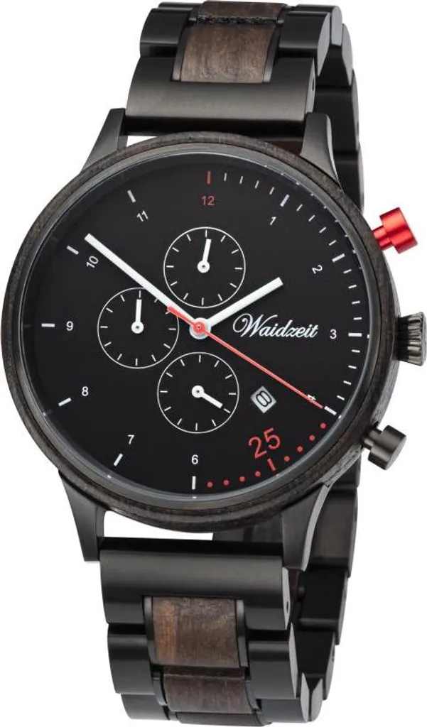 Montre Waidzeit Uni CR01-HO bois de chêne et mouvement quartz précis