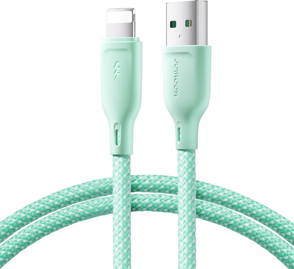 Câble de Chargement Joyroom S-A34 USB-A/Lightning 3A - Vert Image du produit 