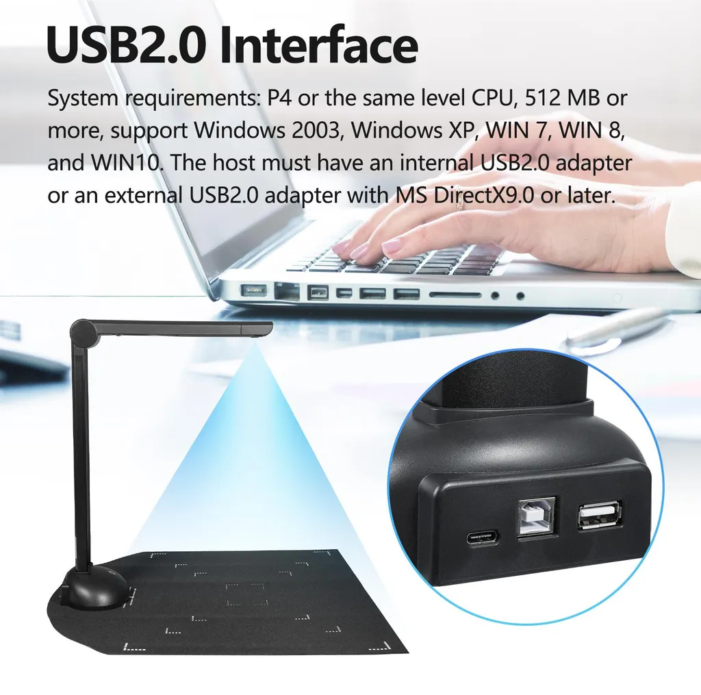 Caméra Documentaire HD 16MP USB pour Numérisation A3 et Scanner de Livres