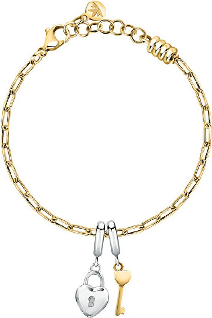 Bracelet charms en or pour femme avec pendentifs Drops SCZ1376 chic
