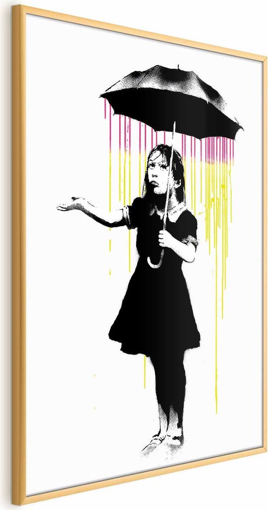 Posterpapier Poster - Girl with an Umbrella 29.7x42 cm Streetart h-C-0098-ao-a